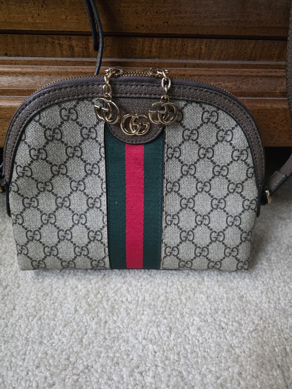 Gucci Ophidia GG Rounded Top Shoulder Bag